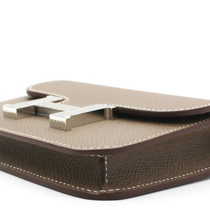 Portefeuille Slim Belt Bag Epsom Etoupe