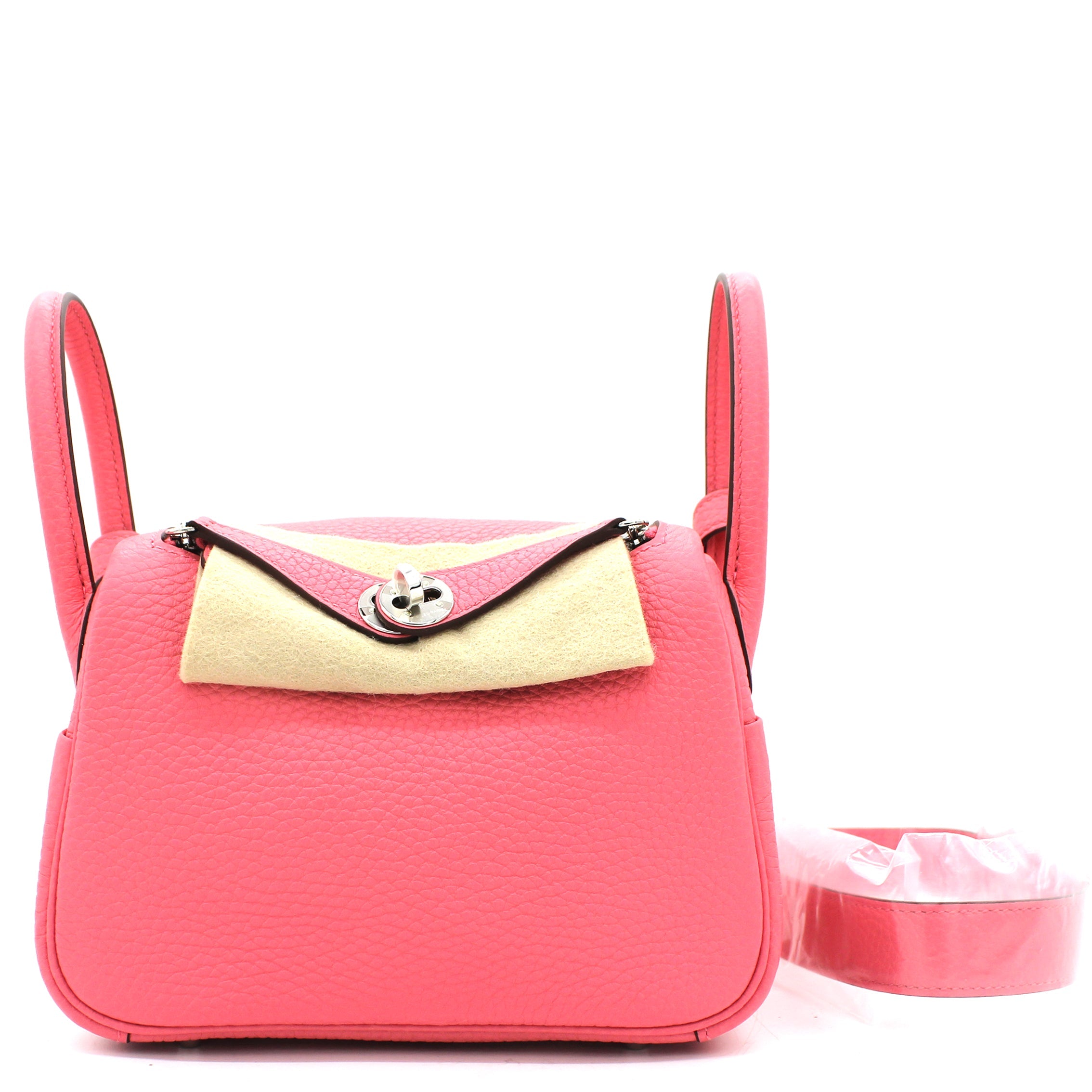 Taurillon Clemence Mini Lindy 20 Rose Azalee 8W