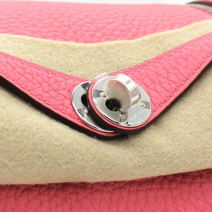 Taurillon Clemence Mini Lindy 20 Rose Azalee 8W