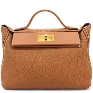 Togo and Swift Leather 24/24 35 Bag Gold 37