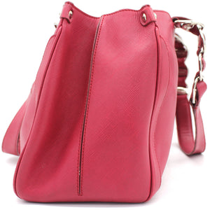 Pink Leather Tote