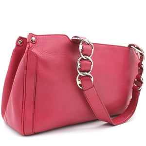 Pink Leather Tote