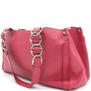 Pink Leather Tote