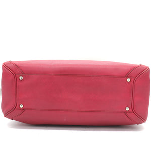 Pink Leather Tote