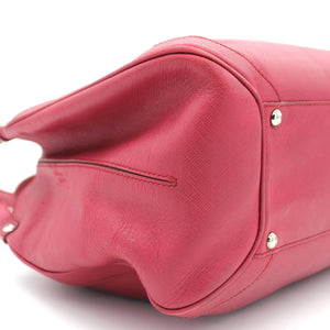 Pink Leather Tote