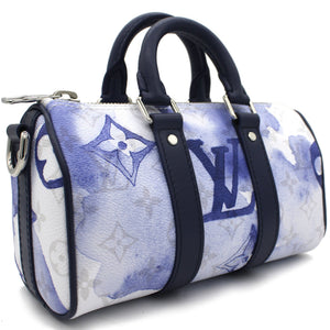 Monogram Watercolor Keepall XS Blue