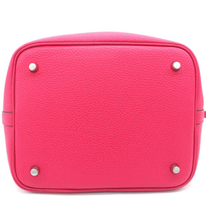Pink Taurillon Clemence Leather Picotin Lock 22 Bag