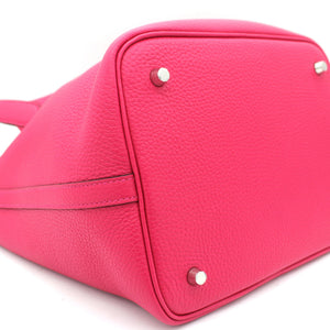 Pink Taurillon Clemence Leather Picotin Lock 22 Bag