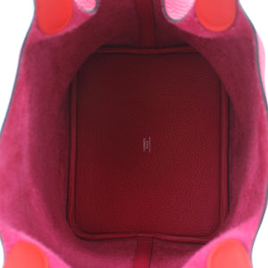 Pink Taurillon Clemence Leather Picotin Lock 22 Bag