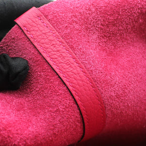 Pink Taurillon Clemence Leather Picotin Lock 22 Bag