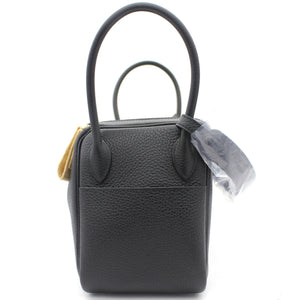 Noir Taurillon Clemence Leather Palladium Hardware Lindy 26 Bag