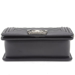Quilted Small Boy Flap Black
