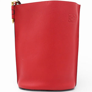 Gate Leather Bucket Bag Red