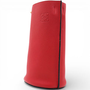Gate Leather Bucket Bag Red