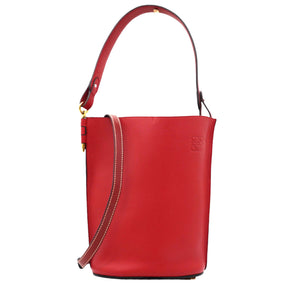 Gate Leather Bucket Bag Red