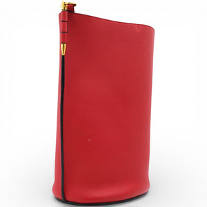 Gate Leather Bucket Bag Red