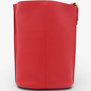 Gate Leather Bucket Bag Red
