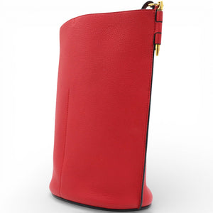 Gate Leather Bucket Bag Red