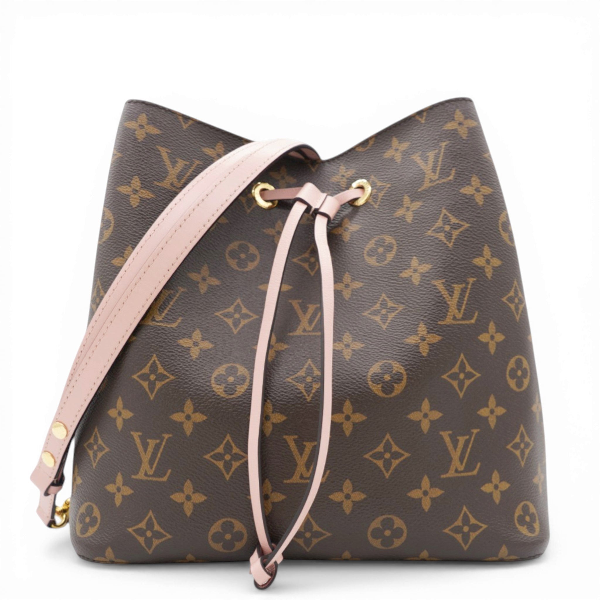 Monogram Neonoe MM Rose Poudre Brown