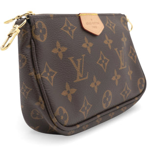 Rose Ballerine Monogram Canvas Multi Pochette Accessories Bag