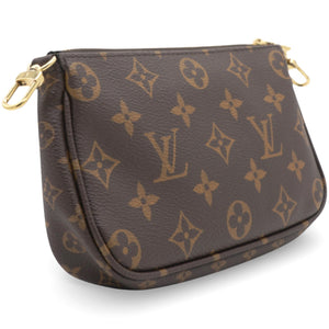 Rose Ballerine Monogram Canvas Multi Pochette Accessories Bag