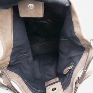 Handbag In Brown Suede