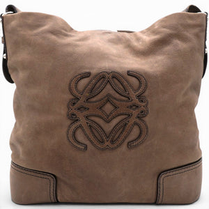 Handbag In Brown Suede