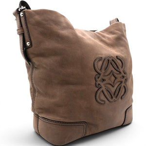Handbag In Brown Suede
