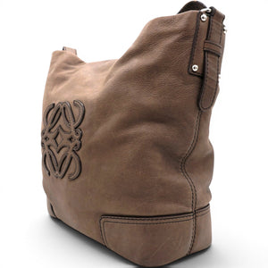Handbag In Brown Suede
