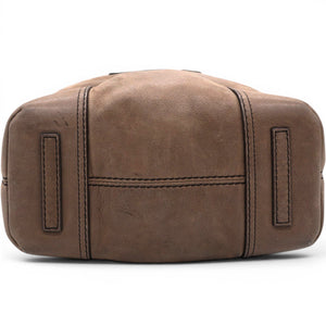 Handbag In Brown Suede