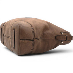 Handbag In Brown Suede