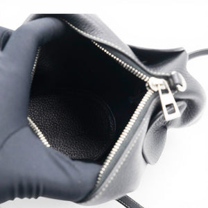 Leather Elephant Crossbody Bag Black