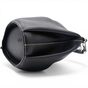 Leather Elephant Crossbody Bag Black