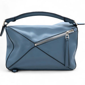 Medium Puzzle Bag Stone Blue