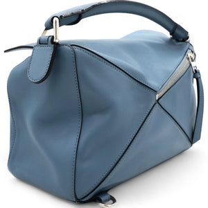 Medium Puzzle Bag Stone Blue