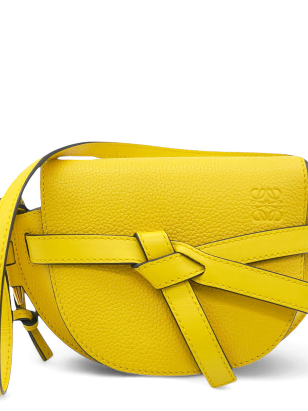 Mini Gate Yellow Leather Bag