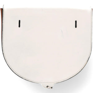 Printed Heel Crossbody Bag White Brown