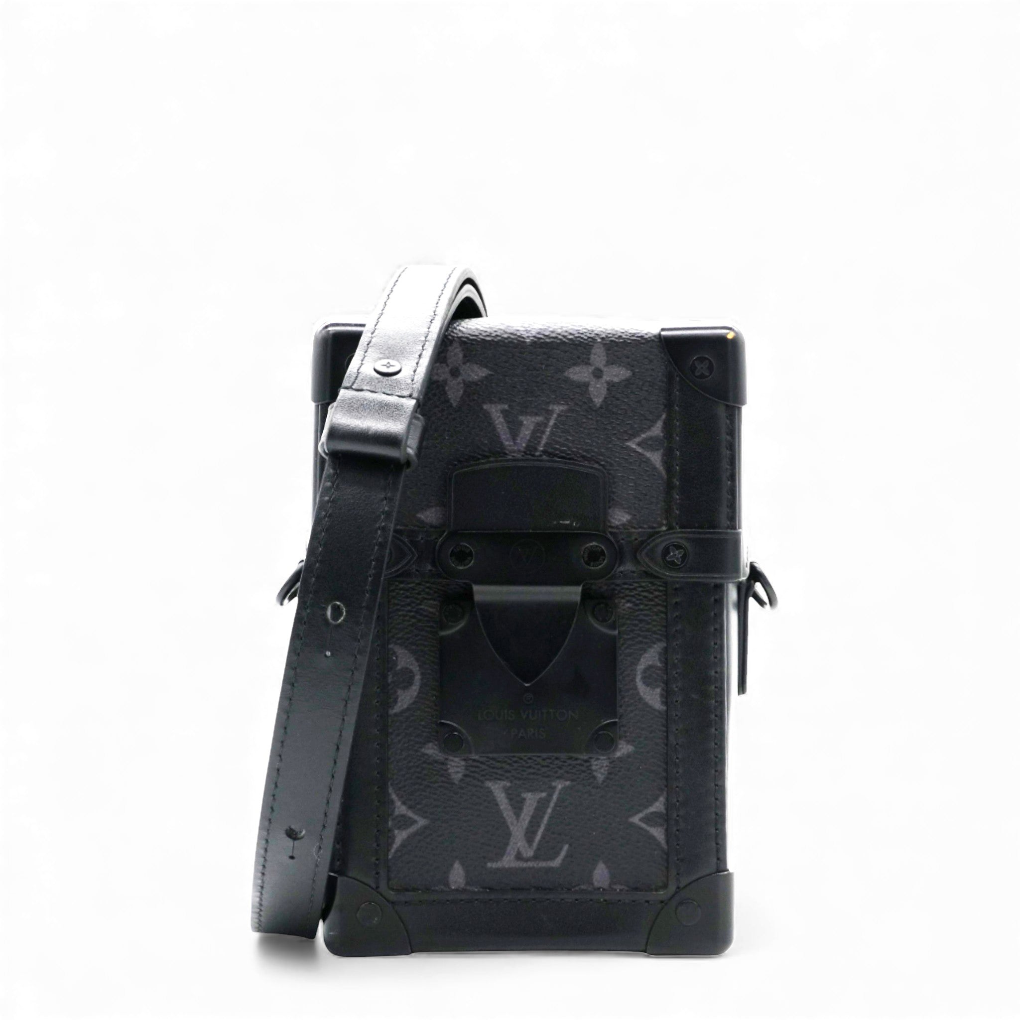Black Monogram Eclipse Vertical Trunk Wearable Wallet Bag