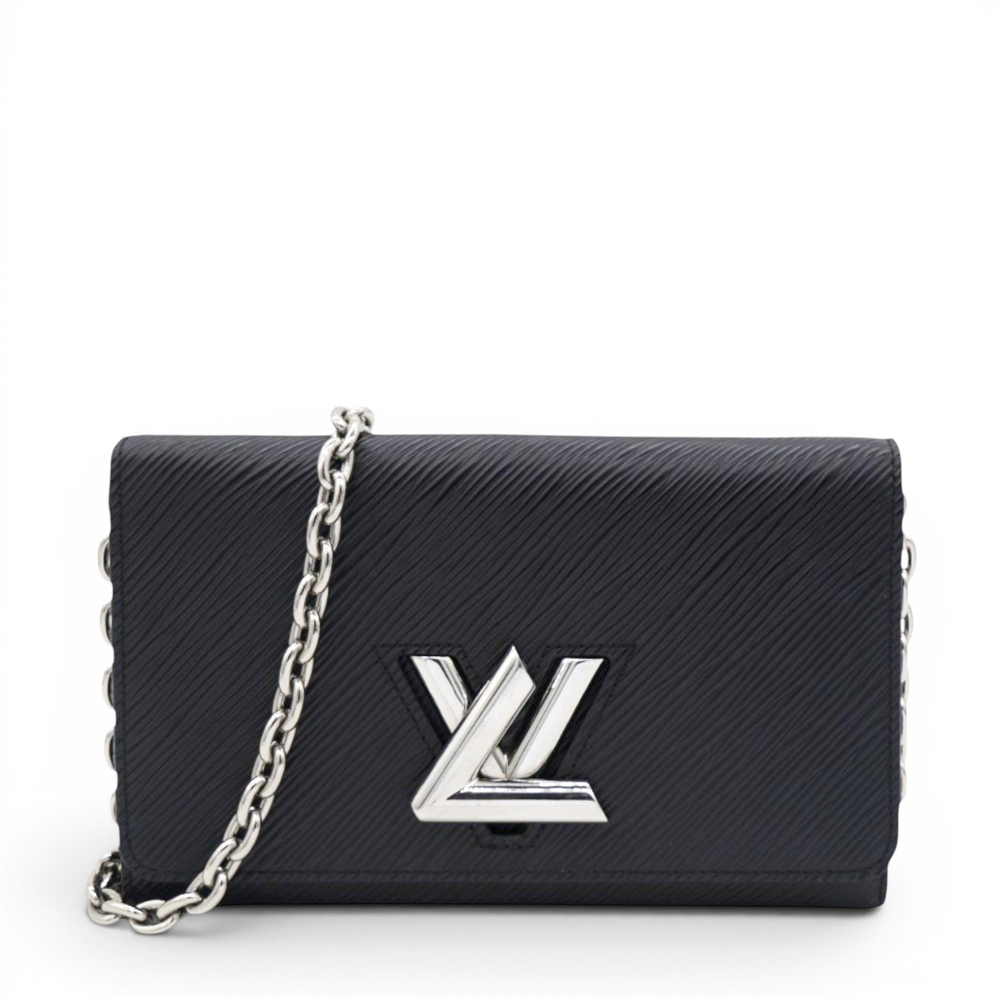 Epi Twist Chain Wallet Black