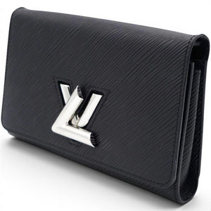 Epi Twist Chain Wallet Black