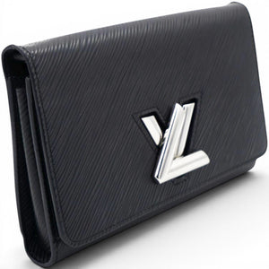 Epi Twist Chain Wallet Black
