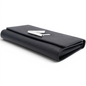 Epi Twist Chain Wallet Black