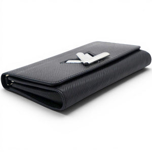 Epi Twist Chain Wallet Black