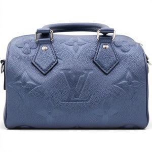 Metallic Empreinte Monogram Giant Speedy Bandouliere 20 Navy Nacre