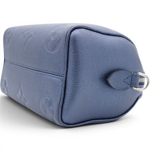 Metallic Empreinte Monogram Giant Speedy Bandouliere 20 Navy Nacre