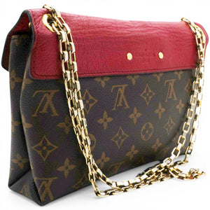 Monogram Pallas Chain Poppy Brown Red