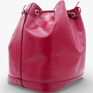 Vintage Noe Pm Handbag In Red Epi Leather Red Bucket Bag