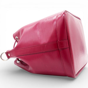 Vintage Noe Pm Handbag In Red Epi Leather Red Bucket Bag