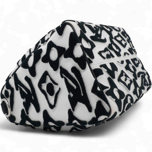 X UF Tufted Monogram Speedy Bandouliere 25 White Black