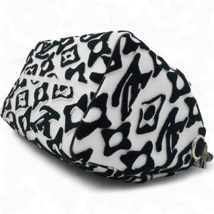 X UF Tufted Monogram Speedy Bandouliere 25 White Black